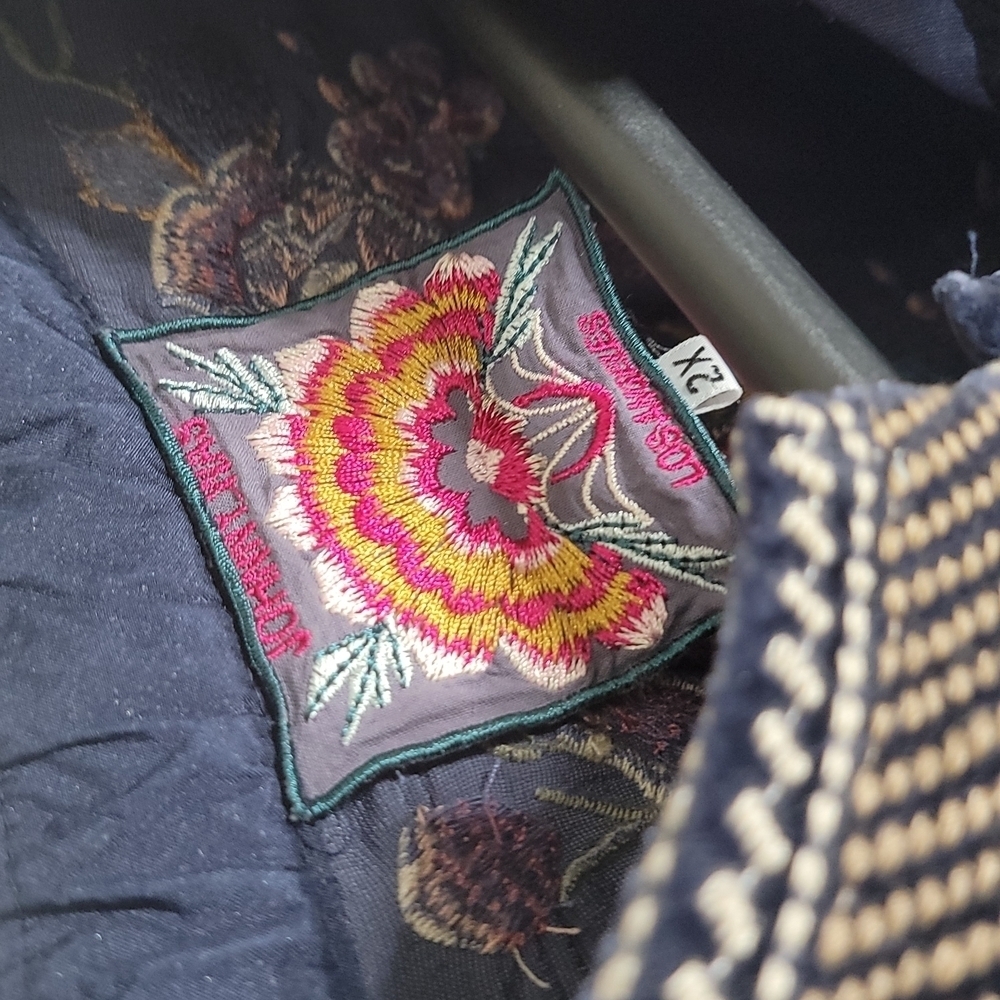 Johnny Was Blue Embroidered Dress - Picture 4 of 12